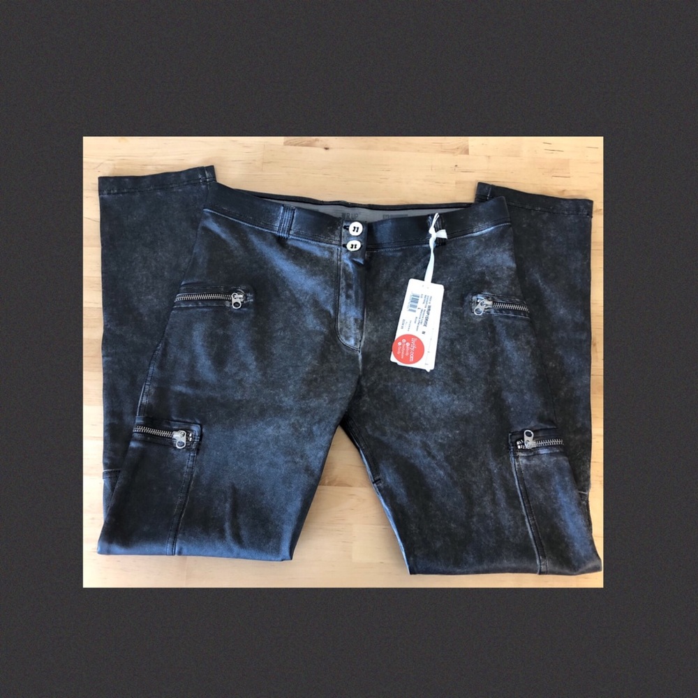 NWT Freddy WR.UP Mid Rise Eco Leather Cargo